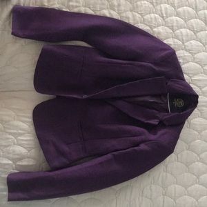 Magenta Single button front Jacket